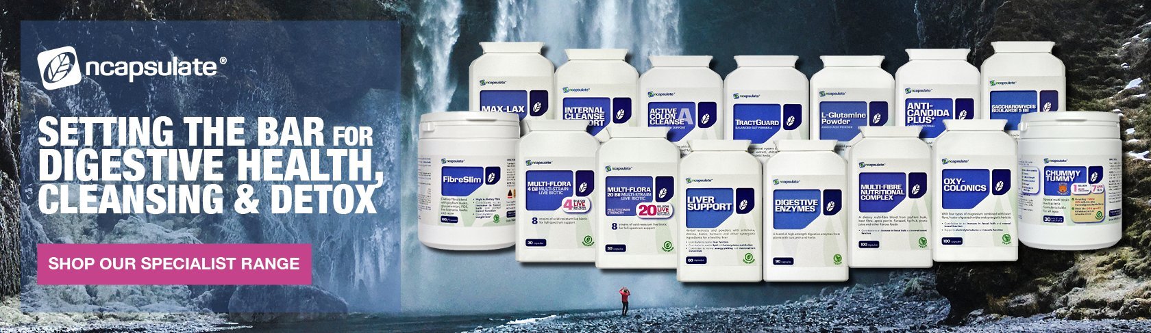 ncapsulate® Premium Health Supplements - Digestive Health, Cleansing, and Detox Banner